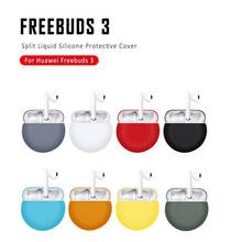 Funda de silicona para auriculares inalámbricos Huawei Freebuds 3, cubierta protectora, accesorios de piel para Huawei Freebuds 3 2024 - compra barato