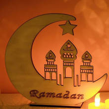Eid Mubarak Wooden Pendant Ramadan Kareem Decor Karim Islamic Muslim Party Supplies Decoration Al Adha Eid Mubarak DIY Gifts 2024 - buy cheap