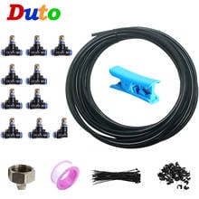 10M DIY Outdoor Misting Cooling System fog Kit quick connect nozzle Irrigation Mist Line Greenhouse Humidification Patio Cooling 2024 - buy cheap