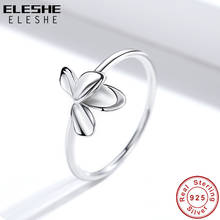 ELESHE 18K Gold Plated Wedding Engagement Ring For Women 925 Sterling Silver Spring Flower Ring Trendy Bijoux 2021 New 2024 - buy cheap