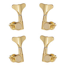 4 Pieces 2L 2R Tuning Pegs Tuners Machine Heads Gold for Electric Bass Parts 2024 - buy cheap