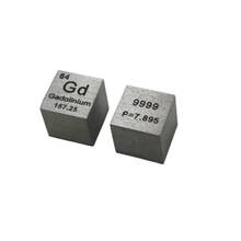 Colección de Metal de tierras raras Gd 99.99% g, de alta pureza Gadolinium, elemento tallado, Cubo de 10mm 2023 - compra barato