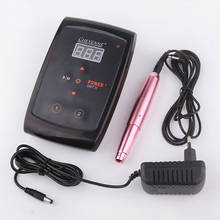 Professional Permanent Makeup Tattoo Pen Kit Tattoo Machine With LCD Power Supply Set For Eyebrow  Tattoo Lip 2024 - buy cheap