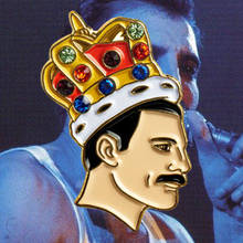 Freddie Mercury Badge Queen Music Brooch Facinating Vintage Figure Jewelry 2024 - buy cheap