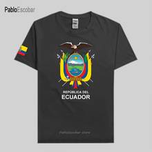 Camiseta masculina ecuária, camisetas de time da nação, 100% algodão, esportiva, academia, roupa, camiseta país ecu 2024 - compre barato