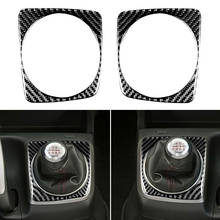 Genuine Real Carbon Fiber MT Gear shift Panel Frame Trim Cover Decorative Sticker for Honda Civic 8th Gen 2006-2011 LHD RHD 2024 - buy cheap