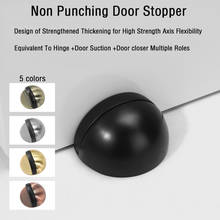 Stainless Steel Rubber Magnetic Door Stopper Non Punching Sticker Hidden Door Holders Floor Mounted Nail-free Door Stop Hardware 2024 - buy cheap