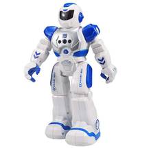 Robô de controle remoto para crianças inteligente programável robô com controle infravermelho brinquedos, dança, cantando, led olhos, gesto sens 2024 - compre barato