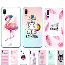 Funda de silicona para Huawei P20 Lite, protector de teléfono de 5,84 pulgadas, carcasa transparente de animal, para huawei p20 pro 2024 - compra barato