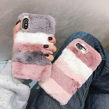 Plush Phone Cases For OPPO A5 A9 A31 2020 Reno 5 4 2 Z F Realme 7 X7 5I 5S 5 6I 6 X50 Pro C15 C12 C11 C3 XT X2 Warm Fluffy Cover 2024 - buy cheap