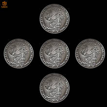 5Pcs/lot Virgo Constellation Collectible Antique Bronze Astrology Relief Challenge Coins&Crafts Gifts 2024 - buy cheap