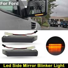 FOR Ford F-150 2004-2014 Lincoln Mark LT 2006-2008 Smoked lens LED Side Rearview Mirror Light amber Turn Signal Indicator Lamp 2024 - buy cheap