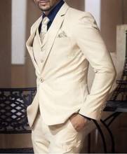 TPSAADE Groom Tuxedos Notch Lapel Men's Wedding Tuxedos Fashion Man Jacket Blazer Three Pieces Suit (Jacket+Pants+Vest+Tie) 2024 - buy cheap