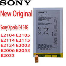 Sony bateria 100% original lis1574erpc, bateria 2300mah para sony xperia e4 e4g dual e2104 e2105 e2114 e2115 e2124 e2003 e2006 e2053 e2033 2024 - compre barato