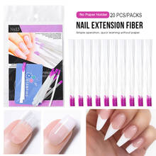 20Pcs Fiberglass Nail Extension Glass Fiber for Nail Silk Extension Building Nail Form Acrylic Tips Manicure Nail Art Tools 2020 2024 - buy cheap