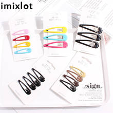 imixlot Fashion Girls Hair Claw Hairpins Snap Hair Clips for Children Colorful Barrettes Hair Accessories 2024 - buy cheap