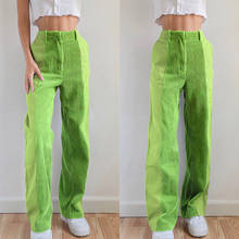 Women's Pants Corduroy High Waist Cargo Trousers For Girls Wide Leg  Y2k Vintage Straight Streetwear 2021 Spring Casual Bottom 2024 - buy cheap