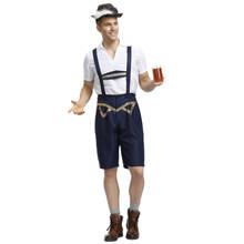 Carnaval adulto masculino oktoberfest traje lederhosen bávaro octoberfest alemão cerveja festa masculina fantasia traje 2024 - compre barato