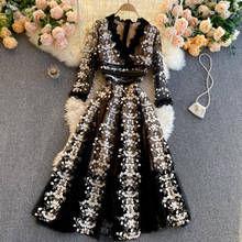 YiLin Kai-vestido de fiesta de pasarela para mujer, ropa de malla bordada, de alta calidad, primavera y verano, 2021 2024 - compra barato
