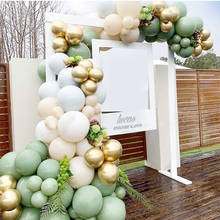 Kit de arco de guirnalda de globos verde oliva, conjunto de globos de látex cromados metálicos dorados, decoración de cumpleaños de boda y Baby Shower, 119 Uds. 2024 - compra barato