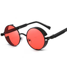 Óculos de sol steampunk para homens e mulheres, óculos escuros da moda, punk, vintage, com proteção uv400 2024 - compre barato