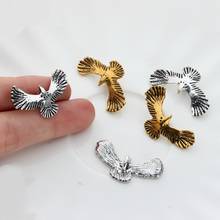 6pcs/lot  23*35mm Retro Zinc Alloy Bronze Eagle Decorative CONCHO Buttons Charms Pendants For DIY Accessories Free shipping 2024 - buy cheap