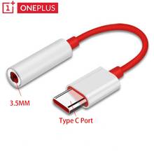 Original Oneplus Earphone Jack Adapter Type-C To 3.5mm Headphone Converter Cable For One plus 1+6T 7 7Pro 7T 2024 - buy cheap