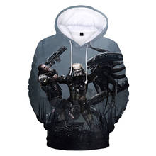 Cool Predator 3D Hoodies Personality Men/women Sweatshirts Boys/girls Spring Autumn Streetwear Hot Sale Film Predator chothes 2024 - buy cheap