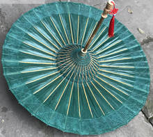 Guarda-chuva antigo feito a mão para mulheres, guarda-chuva, óleo de papel, fotografia, verde, guarda chuva, ombrello, decoração 2024 - compre barato