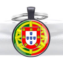 Llaveros clásicos De diseño De Brasil De Portugal para hombres y mujeres, llaveros De cúpula De cristal, joyería, regalos 2024 - compra barato