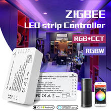 GLEDOPTO DC12-24V RGB+CCT/rgbw Zigbee Smart LED Strip Controller Voice Control Work with Echo Plus SmartThings ZIGBEE 3.0 HUB 2024 - купить недорого