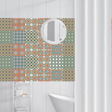 Pegatinas de azulejos de pared de mosaico, Adhesivo de pared de línea de cintura, papel tapiz de PVC impermeable para cocina, baño y inodoro, DIY 2024 - compra barato