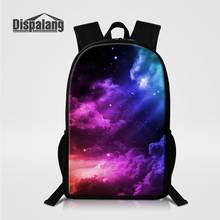 Dispalang mochila feminina com estampa de galáxia universo espaço bolsa escolar infantil nova 16 polegadas bolsa grande para livros 2024 - compre barato