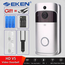 EKEN V5 Smart WiFi Video Doorbell Camera Visual Intercom With Chime Night vision IP Door Bell Wireless Home Security Camera 2024 - buy cheap