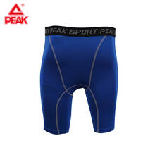 PEAK Men's Shorts Fitness Workout Gyms Shorts Running Shorts Bodybuilding Sportswear for Men Elastic Compression Shorts Tights 2024 - buy cheap