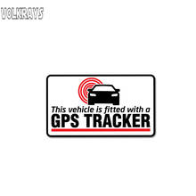 Volkrays Fashion Car Sticker Warning GPS Tracker Fitted Accessories Reflective Waterprof Cover Scratches PVC Decal,5cm*10cm 2024 - buy cheap