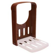 Toast Bread Slicer Stand Plastic Bakeware Slicing Tool Loaf Cutter Rack Foldable Cutting Guide Home Kitchen Gadgets 2024 - buy cheap