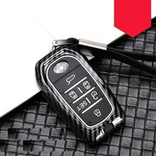 Funda para llave inteligente de coche, accesorio de aleación de fibra de carbono y silicona para Toyota Alphard Vellfire 30 AH30 2016 ~ 2020 2019, llavero 2024 - compra barato