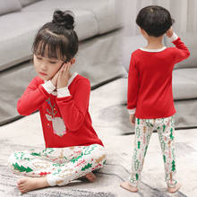 Children Christmas Pajamas Clothing Sets Boys Girls Cartoon Sleepwear Suit Winter Kids Long sleeve Cotton Pajamas Baby Pijama 2024 - buy cheap