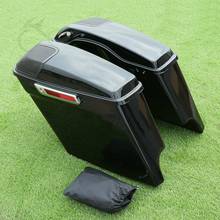 Motorcycle 5" Extended Saddle Bags Speaker Grills For Harley Touring Road King Street Glide Electra Glide 2014-2020 2024 - buy cheap