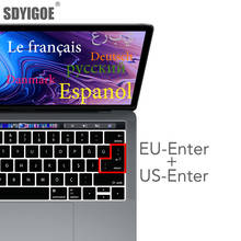 European version For macbook pro 13 A2159 A1990 A1707 A1989 Laptop Keyboard Cover French German Spanish Italian Swiss EU+US key 2024 - buy cheap