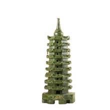 Chinese Handmade Sculpture Jade Shows Nan Jade Wenchang Tower 2024 - buy cheap