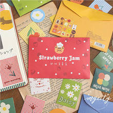40Pcs Cute Stationery Envelope Decorative Stickers Kawaii Bear Biscuit Series Paper Kids DIY Scrapbooking Diary Photos Albums 2024 - buy cheap