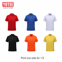 YOTEE qualidade clássico verão projeto curta-mangas compridas camisa pólo LOGOTIPO personalizado uniforme da empresa 2024 - compre barato