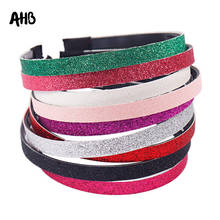 AHB 1CM Width Eight Colors Headband Glitter Shiny Headband For Girls Feasterval Gifts Head Decoration Kids Hair Accessories 2024 - buy cheap