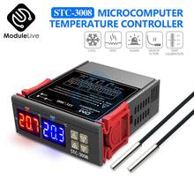 STC-3008 AC 110V 220V Digital Led Dual Thermometer Temperature Controller Thermostat Incubator Aquarium Control NTC Probe Sensor 2024 - buy cheap