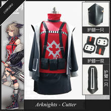 Anime! Arknights Cutter RHODES ISLAND Battle Suit Lovely Uniform Cosplay Costume Halloween Outfit Custom Any Size Free Shipping 2024 - buy cheap