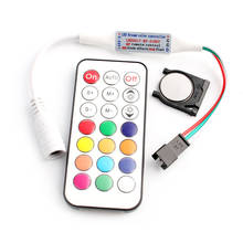 Controlador Led inalámbrico para retroiluminación de TV y PC, controlador RGB de 21 teclas, CC de 12V, RF, WS2812B, WS2811, Mini Smd 2024 - compra barato