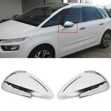 Для 2013 2014 2015 2016 CITROEN C4L C4 хромированная крышка зеркала заднего вида крышка зеркала боковой двери Кепки украшения 2024 - купить недорого