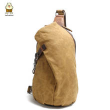 Водонепроницаемая холщовая нагрудная сумка Beibaobao с защитой от кражи, повседневный дорожный мессенджер через плечо с ремешком на плечо 2024 - купить недорого